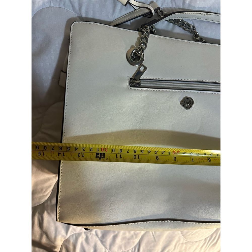 Carlos By Carlos Santana Cream Studded Purse - Picture 12 of 13
